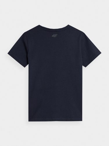 4F T-shirt Gładki Chłopięcy Granatowy 100% Bawełna Styl Rozmiar 146CM na Arena.pl