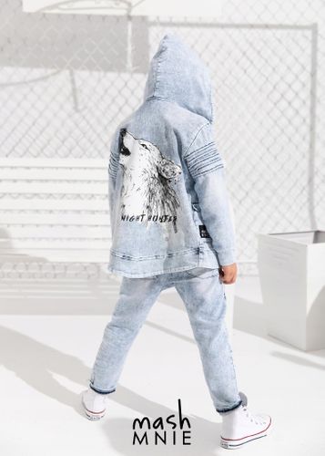 MashMNIE bluza ABSTRACT WOLF 92 98 BLUE na Arena.pl