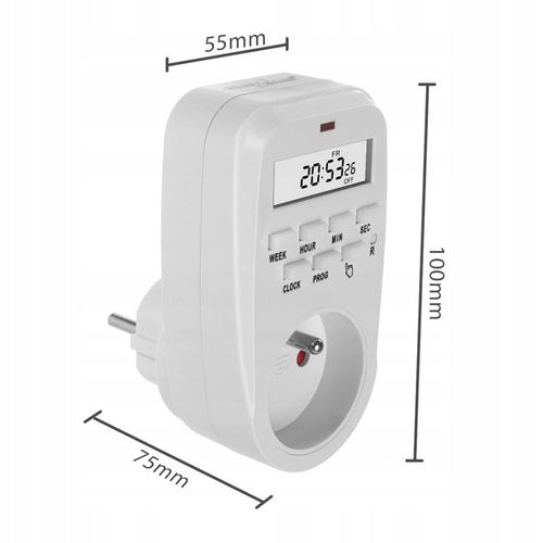 Programator czasowy timer cyfrowy włącznik wyłącznik prądu 3680W GreenBlue na Arena.pl