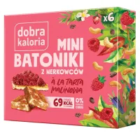 Minibatoniki z Nerkowców - Tarta Malinowa Dobra Kaloria 6x17g