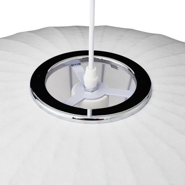 Lampa wisząca SILK FLAT biała 50 cm zdjęcie 6