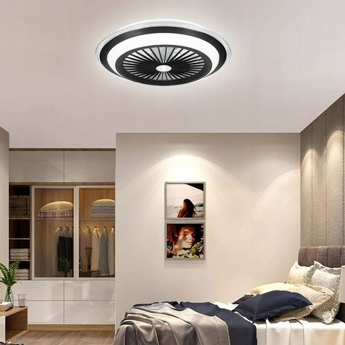 WENTYLATOR SUFITOWY WIATRAK PLAFON LAMPA LED 52 CM DUŻY APLIKACJA na Arena.pl