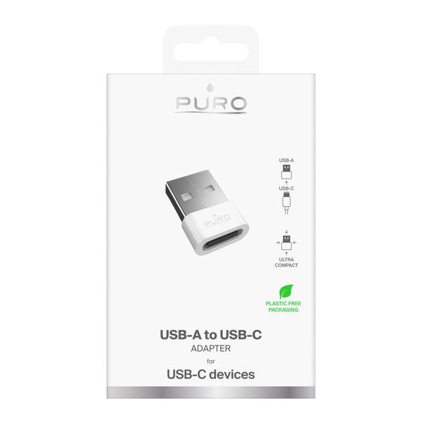 Adapter przejściówka USB-C - USB-A - biały zdjęcie 2