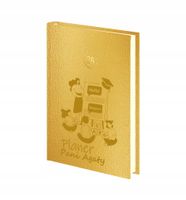 PLANER nauzcycielki kalendarz dzienny A4 2026 złoty srebrny z grawerem