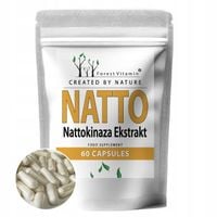 NATTOKINAZA 200mg 60kaps SERCE NATTOKINASE Z NATTO KRĄŻENIE CZYSTE ŻYŁY