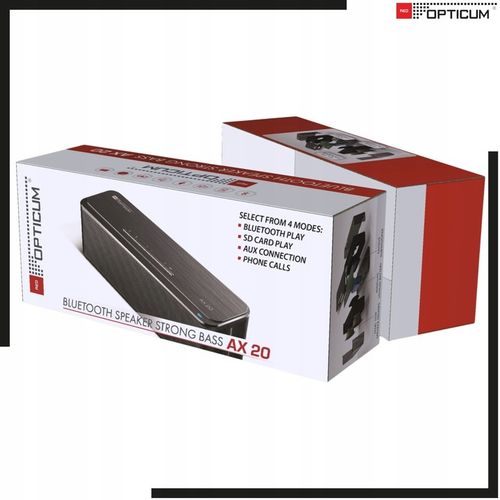 GŁOŚNIK BLUETOOTH PRZENOŚNY 10W AX20 BEZPRZEWODOWY MOCNY BAS AUX na Arena.pl