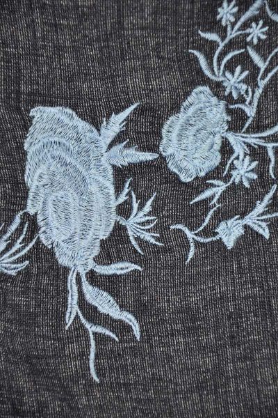 Next Grafitowa Sukienka Z Haftami Regular - 42 / XL zdjęcie 3