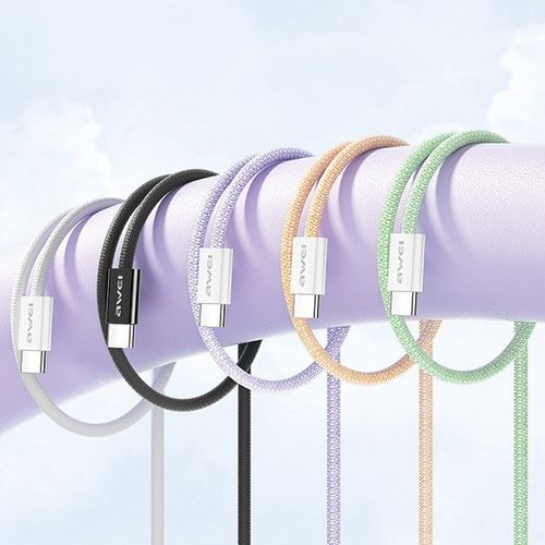 AWEI kabel CL-219T USB-C na USB-C 60W biały/white iPhone 15 na Arena.pl