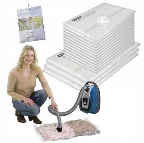 Worki Próżniowe Do Ubrań Na Pościel Koce SZCZELNE MOCNE 15 Zestaw na Arena.pl