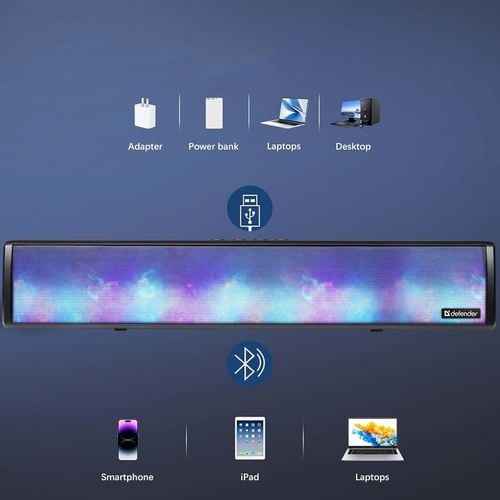 SOUNDBAR Bezprzewodowy Głośniki Komputerowe do Laptopa TV Bluetooth 5.3 na Arena.pl