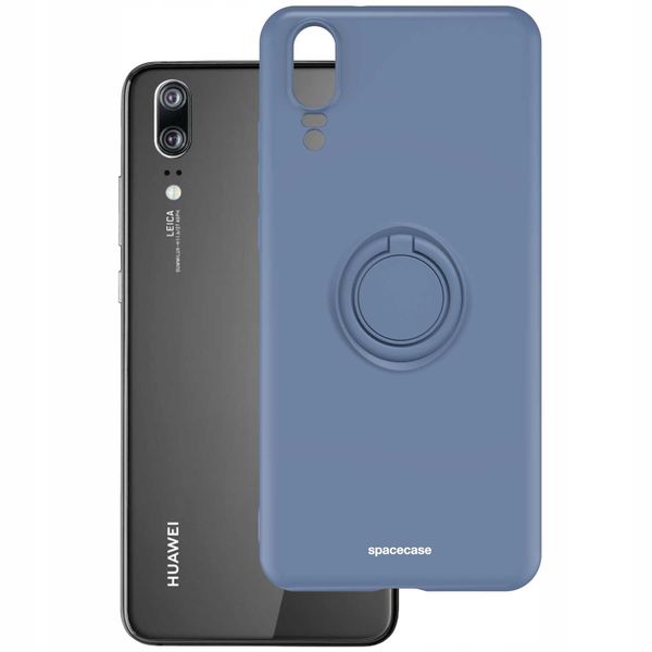 Spacecase Silicone Ring Huawei P20 Blue zdjęcie 2