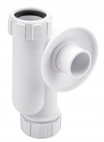 ODPŁYW PRZYŚCIENNY SYFON UMYWALKOWY OSZCZĘDZAJĄCY MIEJSCE SOLIDNY MCALPINE na Arena.pl