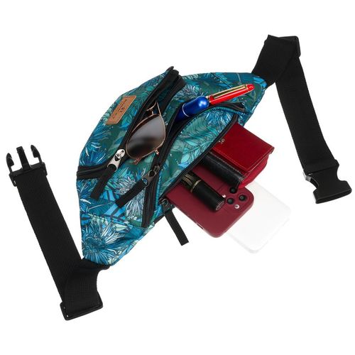 saszetka damska z poliestru w roślinny wzór - rovicky na Arena.pl