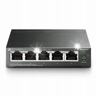 Switch TP-LINK TL-SG1005P 4x PoE+ GIGABIT 65W metal monitoring DVR kamery
