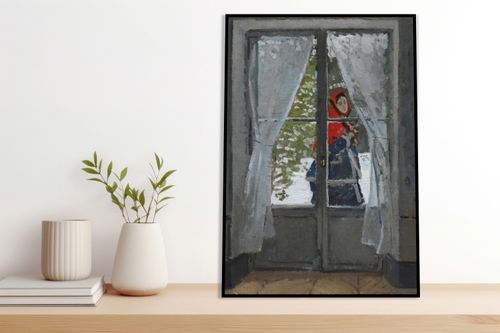 Plakat 50x70cm The Red Kerchief, Monet Vintage do Salonu na Arena.pl