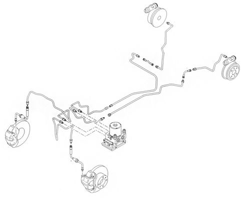 Fiat Panda +ABS zestaw przewodów hamulcowych sztywnych miedzianych na Arena.pl
