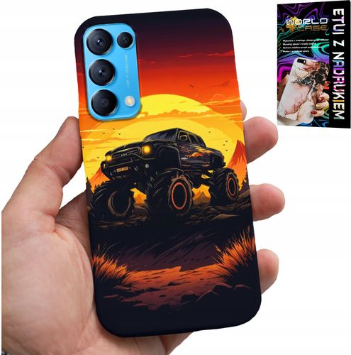 ETUI DO OPPO RENO5 4G 5G - MONSTERTRUCK, CIĘŻARÓWKA, WZORY + SZKŁO na Arena.pl