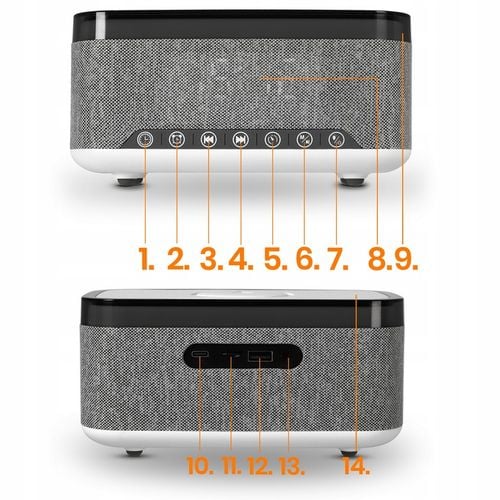 Radio Kuchenne Przenośne Bluetooth Ładowarka Indukcyjna QI Boombox AUX na Arena.pl