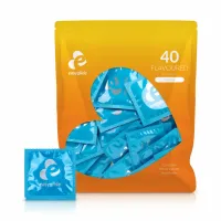 easyglide prezerwatywy owocowe 40 szt. anatomiczne, rożne smaki