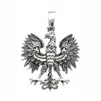 Zawieszka Orzełek Patriotyczna Srebrna Próba 925 Wisiorek Godło Polski