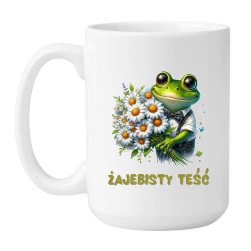 KUBEK "ŻAJEBISTY TEŚĆ" Wzór - Duży 450 ml na Arena.pl