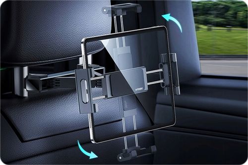 REGULOWANY UCHWYT SAMOCHODOWY HOLDER TRZYMAK NA TABLET TELEFON NA ZAGŁÓWEK na Arena.pl