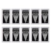 FEATHER Hi Stainless Double Edge Żyletki, 50 sztuk