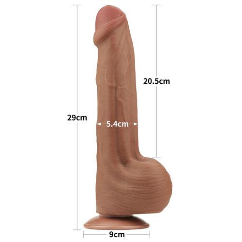 11.5'' king sized sliding skin dual layer dong brown na Arena.pl