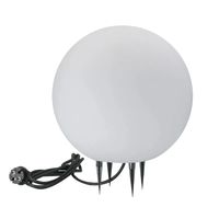 lampa ogrodowa argento 30 biała kula e27 - pl-330383