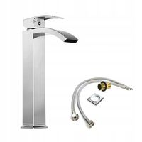 BATERIA umywalkowa łazienkowa wysoka chromowana