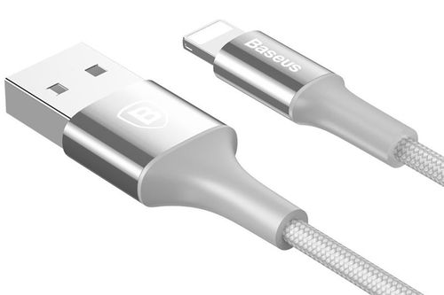 Baseus Shining kabel USB Lightning iPhone 2A 1m Srebrny na Arena.pl