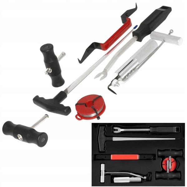 NEO ZESTAW W WALIZCE DO WYCINANIA DEMONTAŻU SZYB SAMOCHODOWYCH 7EL. 11-819 zdjęcie 1