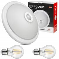 Plafon Lampa sufitowa z czujnikiem ruchu i zmierzchu regulowany LED 16W