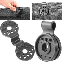 KLIPSY UCHWYTY ZACZEPY MOCUJĄCE DO SIATKI CIENIUJĄCEJ SZARE x20