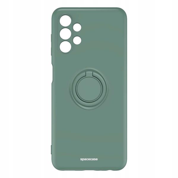 Spacecase Silicone Ring Galaxy A13 4G Dark Green zdjęcie 5