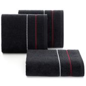 Ręcznik frotte z bordiurą SUZI 30X50 czarny