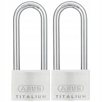 ZESTAW 2 KŁÓDEK ABUS 64TI/50HB80 TITALIUM SYSTEM JEDNEGO KLUCZA