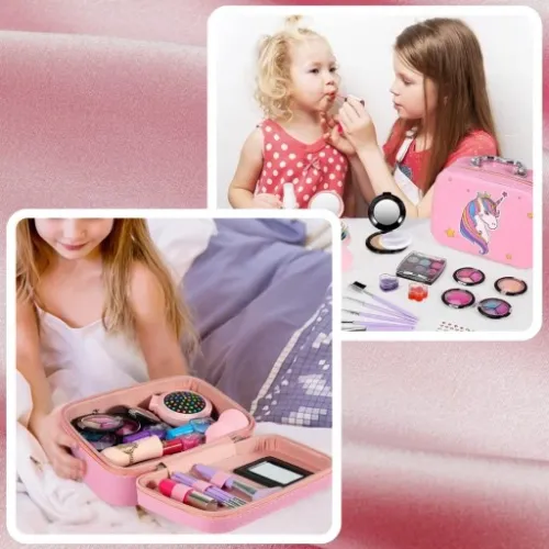 KUFEREK KOSMETYKÓW ZESTAW DO MAKIJAŻU I PAZNOKCI JEDNOROŻEC DZIECI PREZENT na Arena.pl