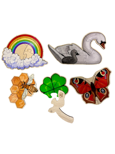 Drewniane puzzle progresywne - Przyroda na Arena.pl