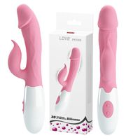 Różowy Wibrator Z Króliczkiem, Sex Penis Masażer