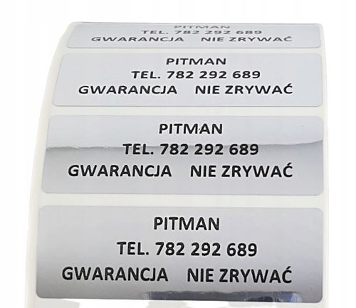 PLOMBA VOID SREBRNA 60*20 mm - 500 szt na Arena.pl