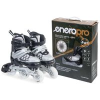 Łyżworolki - wrotki - łyżwy 4 w 1 ENERO PRO LED 26 - 29 szare