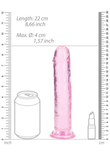 Straight Realistic Dildo With Suction Cup - 8'' / 20 na Arena.pl
