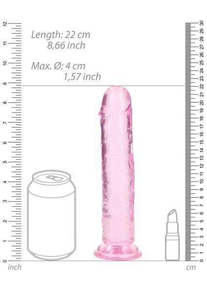 Straight Realistic Dildo With Suction Cup - 8'' / 20 zdjęcie 7