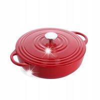BK Holland Bourgogne garnek z pokrywką żeliwny 28cm 4,2l indukcja gaz