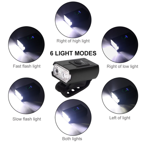 Światło rowerowe LED 6 trybów Lampka rowerowa na Arena.pl