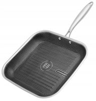 PATELNIA GRILLOWA Powłoka Nieprzywierająca PLASTER MIODU Hexagon 28cm 7658