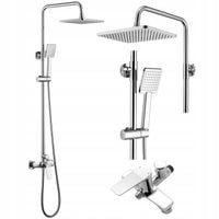 Kolumna Prysznicowy Natryskowy Deszczownica, REGULOWANA WYSOKOŚĆ 90-124CM