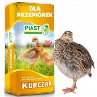 Karma kruszona dla przepiórek powyżej 3 tyg. życia PIAST PRZEPIÓRKA 2G 25kg