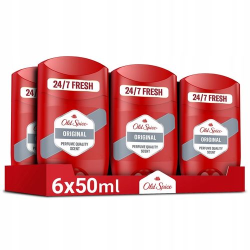 Old Spice Original Dezodorant męski w sztyfcie, 6 x 50 ml, 48h świeżości na Arena.pl
